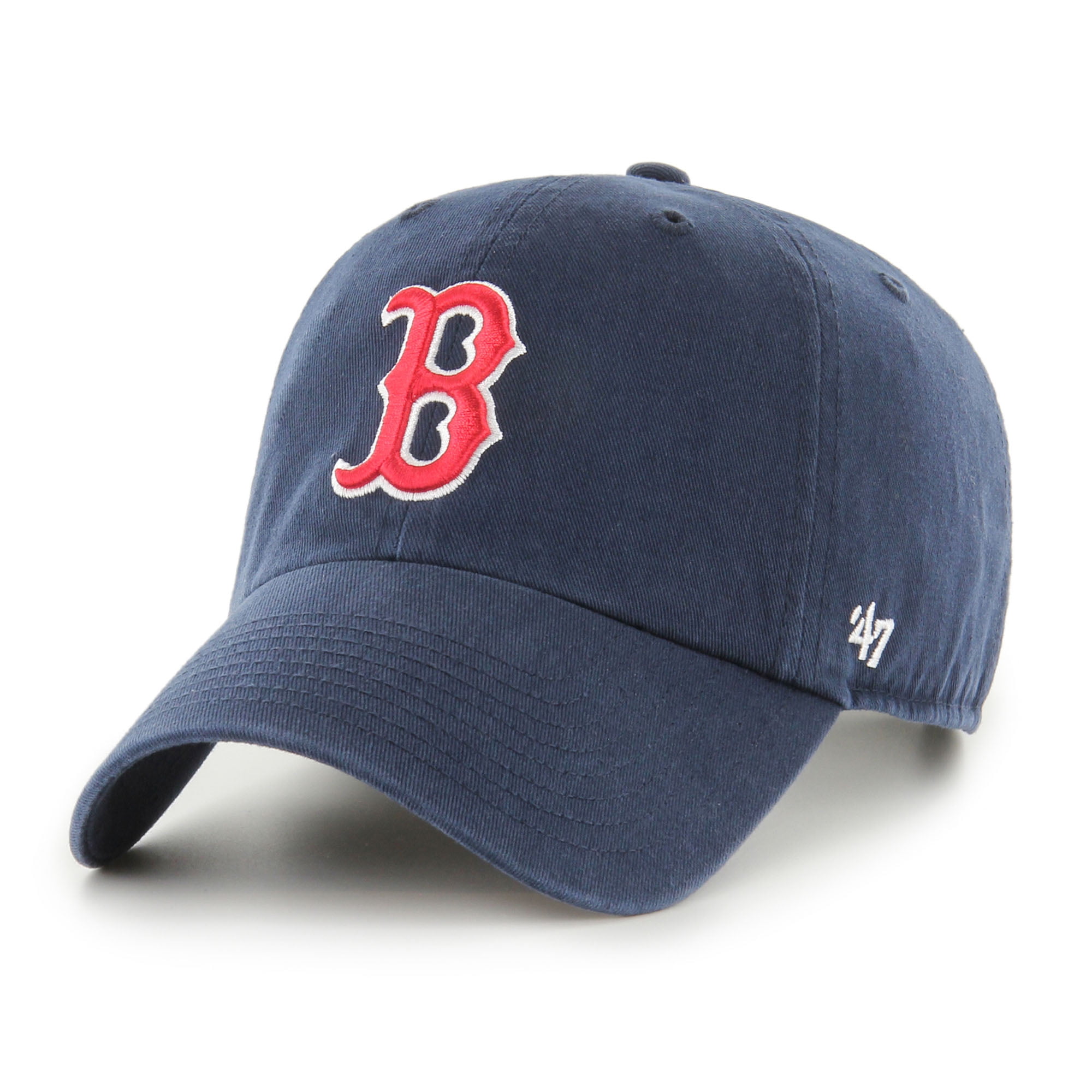Men's '47 Navy Boston Red Sox Primary Logo Clean Up Adjustable Hat ...