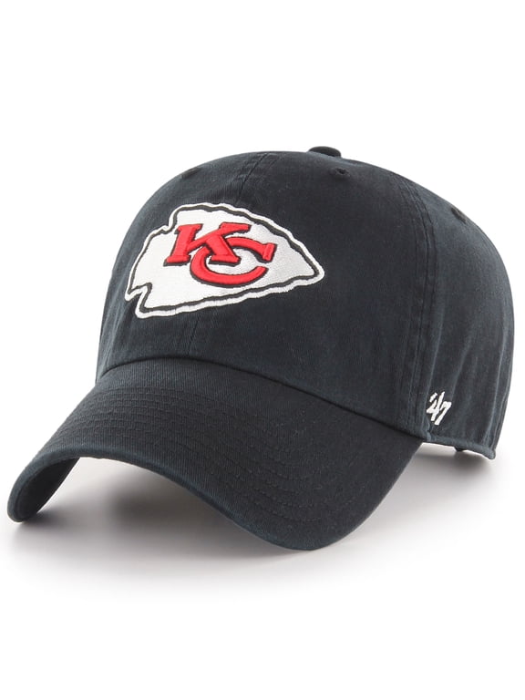 '47 Brand Kansas City Chiefs New Clean Up Adjustable Hat - Black