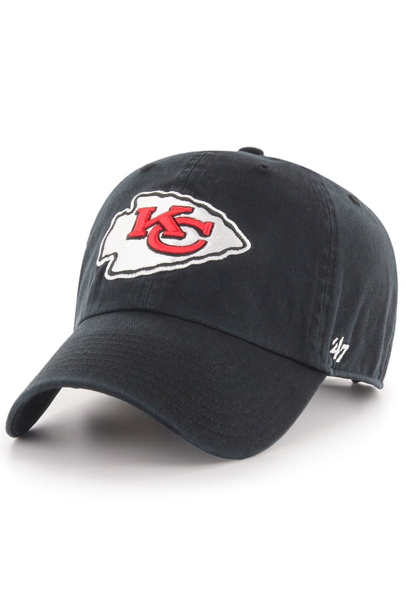 '47 Brand Kansas City Chiefs New Clean Up Adjustable Hat - Black