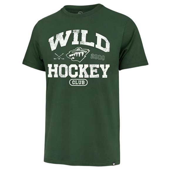 '47 Brand Minnesota Wild Elm Green Deke Franklin Tee