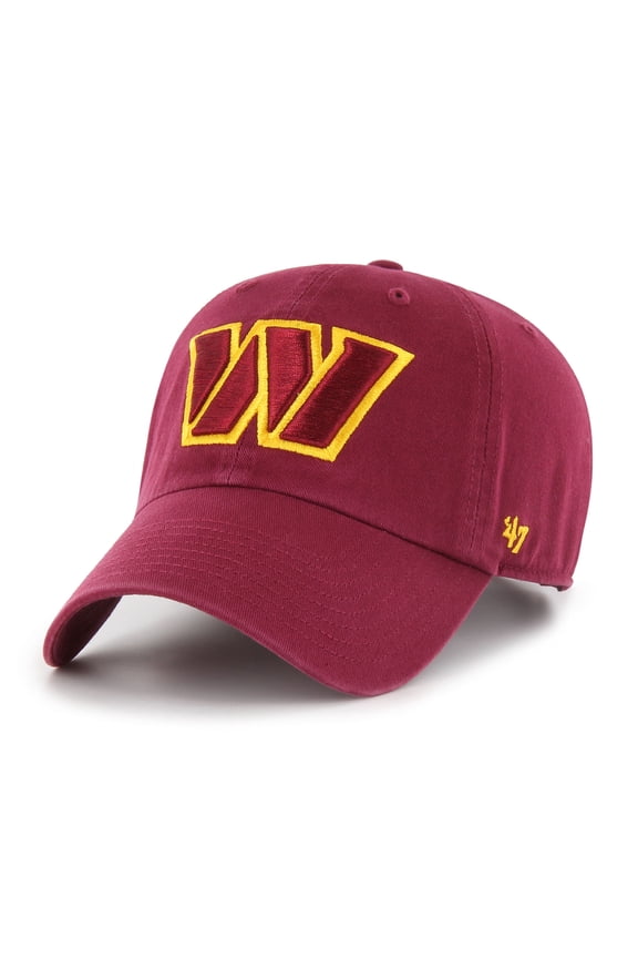 Men's '47  Burgundy Washington Commanders Cleanup Adjustable Hat