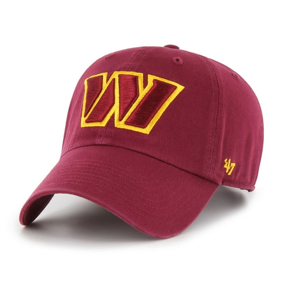 Men's '47 Burgundy Washington Commanders Cleanup Adjustable Hat