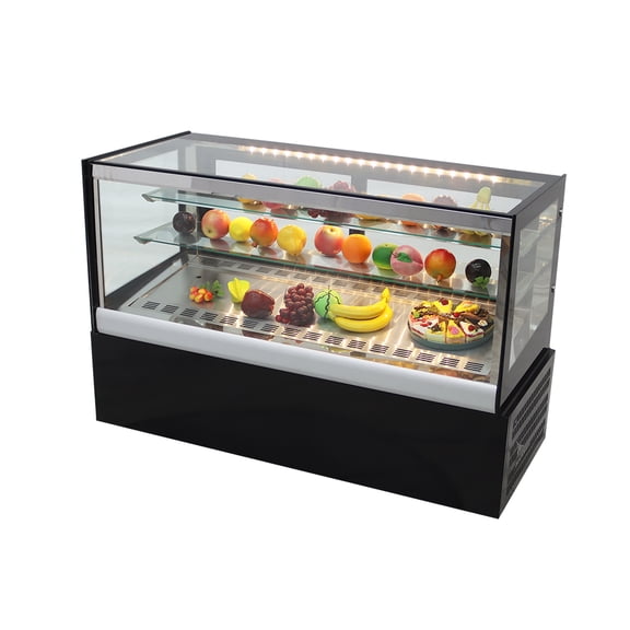 47" Desktop Refrigerated Cake Display Cabinet 3-Tier Defog Humidification 180L 220V