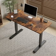 47" Electric Standing Desk Height Adjustable Desk for Home and Office Computer Table Gaming Desk Modern Luxiury Table Oak Lift-up Desk