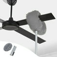 thumbnail image 1 of 47" Extendable Microfiber Ceiling Fan Duster with Aluminum Pole Washable & Detachable Head GrayGreen for High Ceilings,Furniture & Hard-to- Areas 140cm Cleaning Tool, 1 of 8