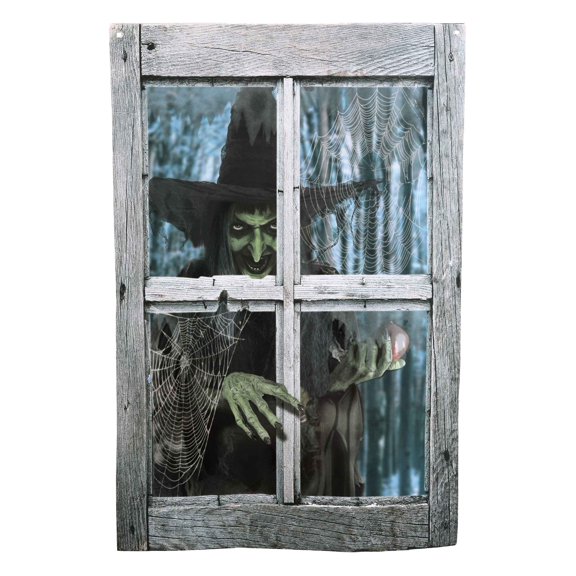 47" Fake Window Curtain (Witch outside the window)