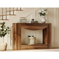 thumbnail image 1 of 47" Farmhouse Console Table with LED Light, Wooden Accent Table for Entryway, Living Room & Hallway, 1 of 5