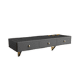thumbnail image 1 of 47" Floating Shelf with Drawer, Multi-Purpose Wall-Mounted Vanity Table, Mounted Desk, 1 of 4