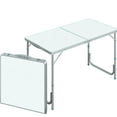 thumbnail image 1 of 47" Folding Camping Table - Height Adjustable, Lightweight, Portable, For Garage, Picnic, Use Home Spaces, 1 of 5