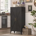 thumbnail image 1 of 47"H Metal Storage Cabinet Kitchen Pantry Cabinet With Adjustable Shelves for Kitchen,Living Room,Dining Room,Office,Black, 1 of 6