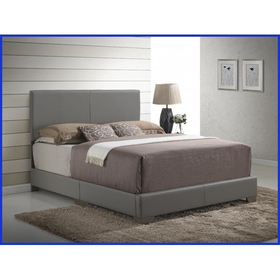 47"H x 63"W x 86"D Light Grey Cozy Casual Bed Frame - Durable for Modern & Classic Bedrooms