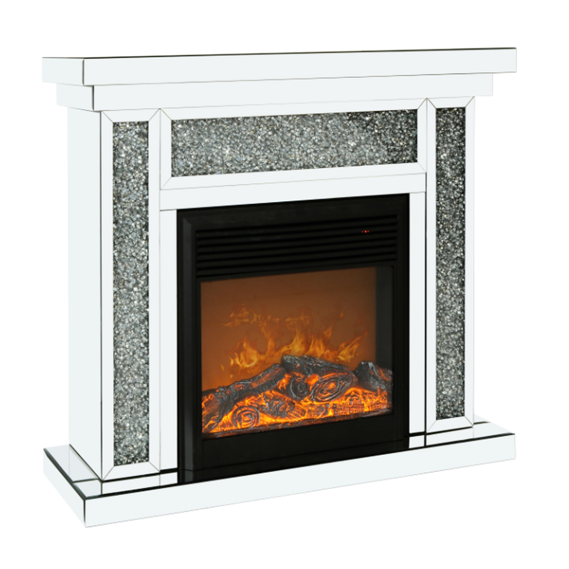 47-Inch Electric Corner Fireplace | Realistic 3D Flame Effect with