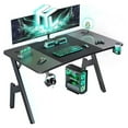 47 Inch Gaming Desk with Carbon Fibre Surface Large Computer Desk