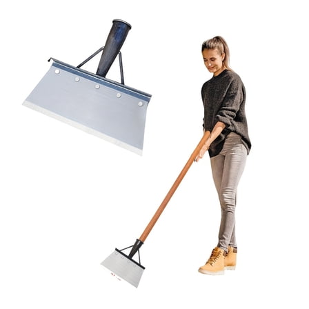 47-Inch Heavy-Duty Garden Shovel - 5-in-1 Multi-Function. For Snow/Ice/Weeding/Scraping/Trimming, All-Season.