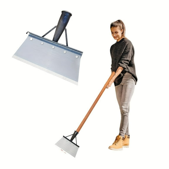 47-Inch Heavy-Duty Garden Shovel - 5-in-1 Multi-Function. For Snow/Ice/Weeding/Scraping/Trimming, All-Season.