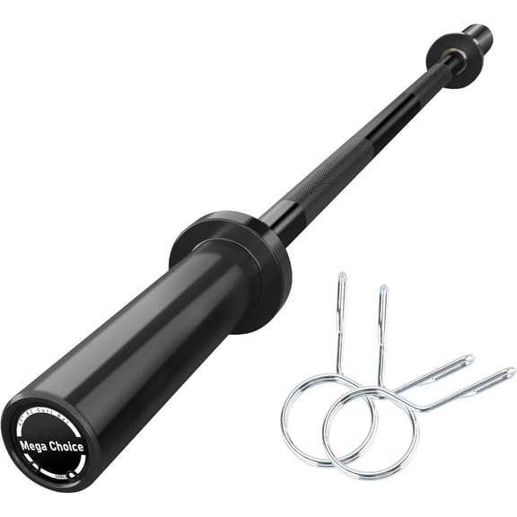47-Inch International Sports EZ Wavy Bar – 4FT Heavy Duty Weightlifting Barbell, 500LB Capacity, Knurled Non-Slip Grip, Bronze Bushings, Fits 2-Inch Plates
