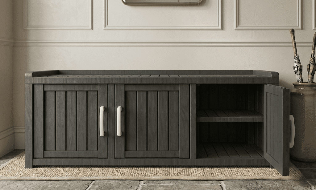 47 Inch Large Capacity Shoe Storage Bench Cabinet, 480 LBS Weight ...