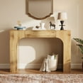 thumbnail image 1 of 47 Inch Long Console Table with Drawer, Narrow Rectangular Sofa Table Behind The Couch, Farmhouse Entryway Table for Entrance, Hallway, Living Room (Natural), 1 of 10