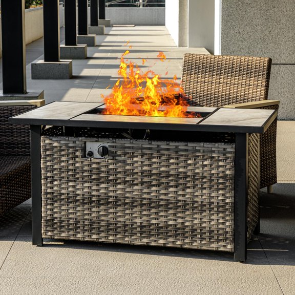 47 Inch Propane Fire Pit Table with Ceramic Top 1 Pack