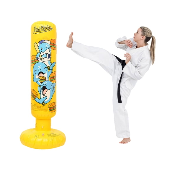 47 Inch Punching Bag, Boxing Bag, Inflatable Dummy, Inflatable Punching Bag, De-Stress Boxing Bag