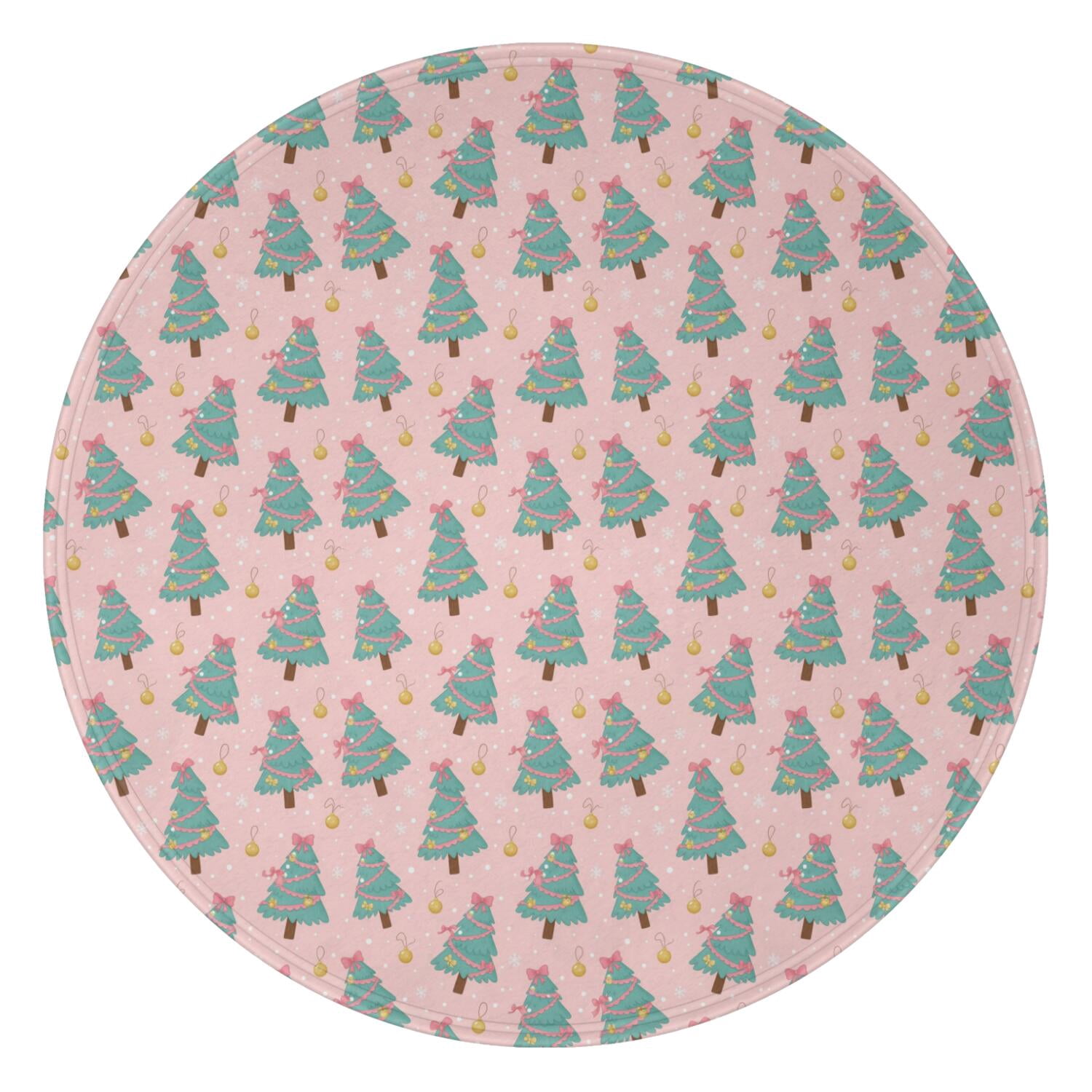 47 Inch Round Flannel Blanket for Adults & Kids, Soft, Cozy ...