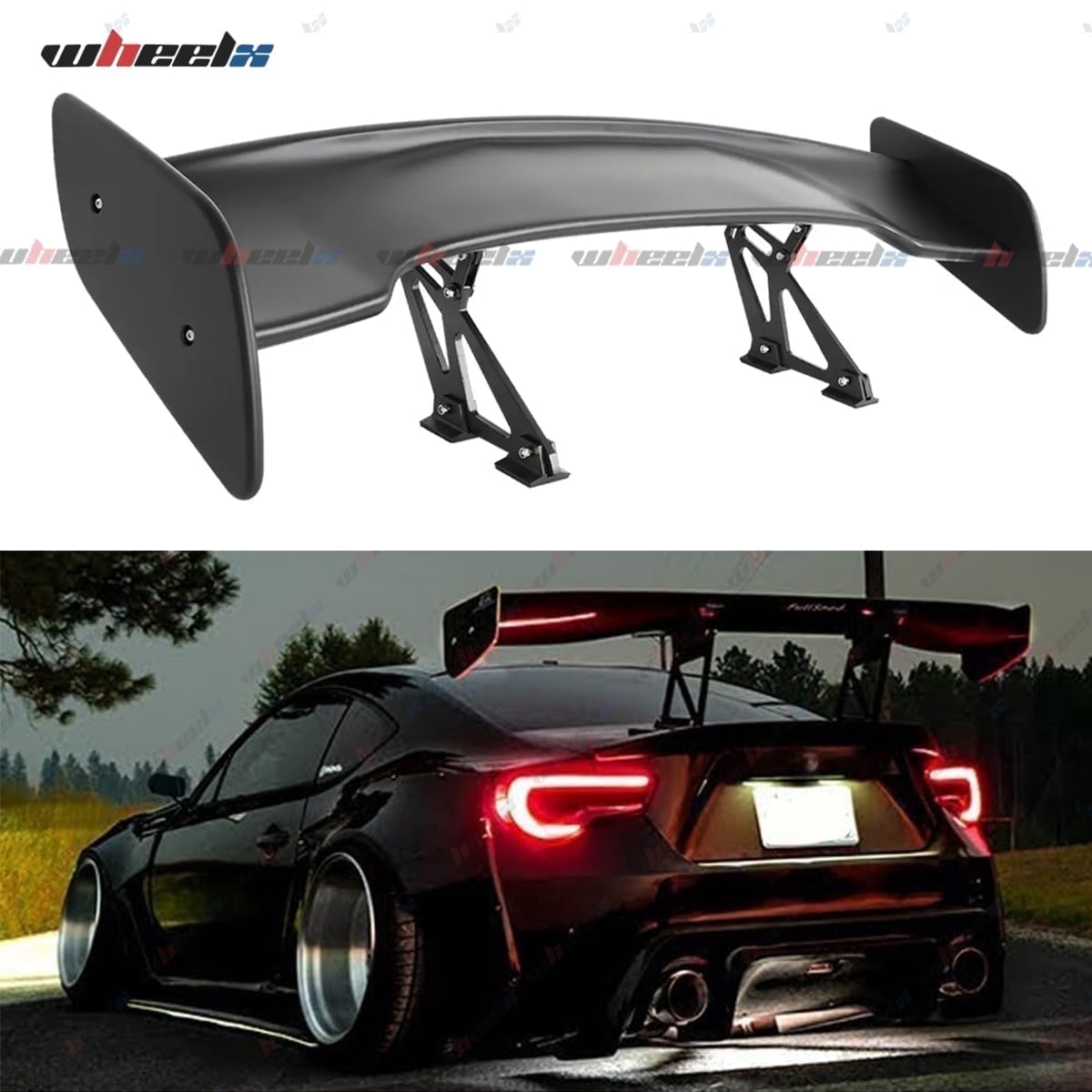 5 Inch Rear Spoiler 57 Inch Universal Rear Spoiler, Adjustable GT Style Car Rear Trunk ...