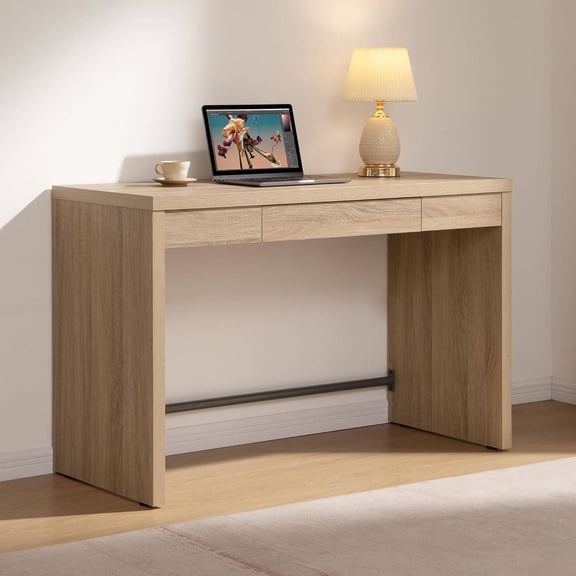 47-Inch Wooden Study Desk with Drawer for Home Office, Bedroom, or Dormitory