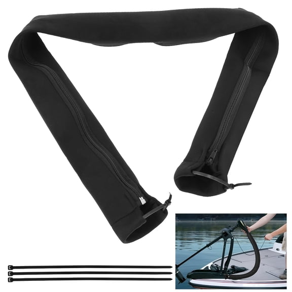 47" Zippered Boat Rigging Sleeve, Marine Cable Boot with Cable Tie – Wire Management Cover for Trolling Motor & Extension Cords
