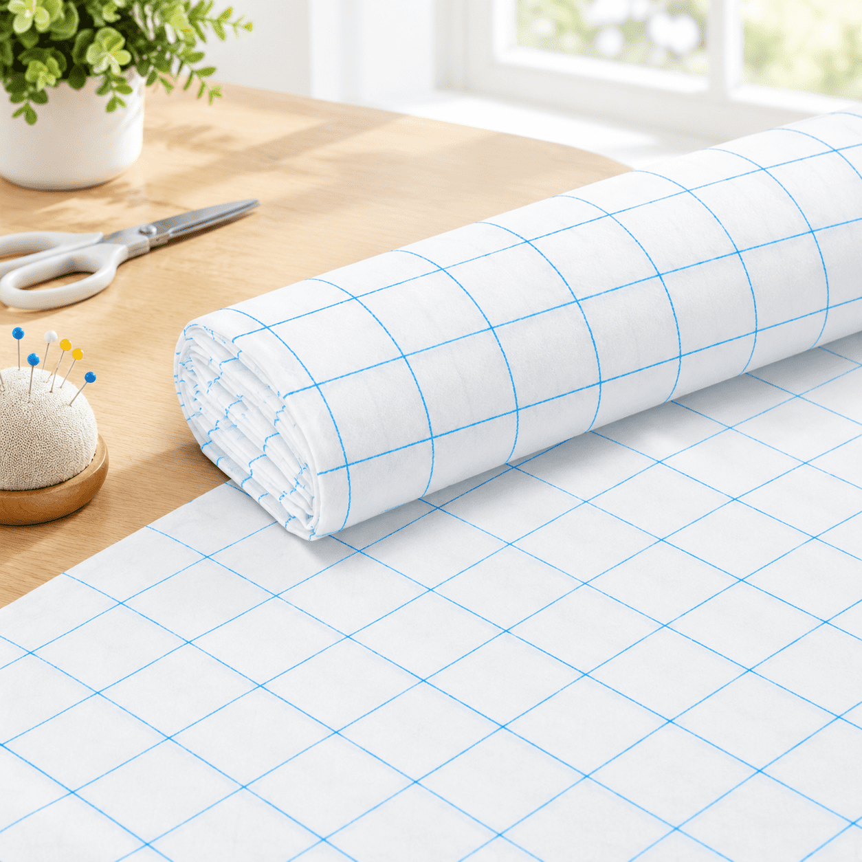 Patterned Design Paper 47 Inches x 10 Yards Non-Woven Grid Pattern Paper for Sewing, Tracing ...