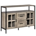 thumbnail image 1 of 47" Industrial Sideboard Buffet Cabinet, Kitchen Cabinet, Coffee Bar Cabinet with Adjustable Shelves, Glass Doors for Living Room, Gray, 1 of 7