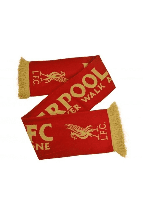 '47 Liverpool FC Red/Gold Acrylic Knit Fan Scarf, Official