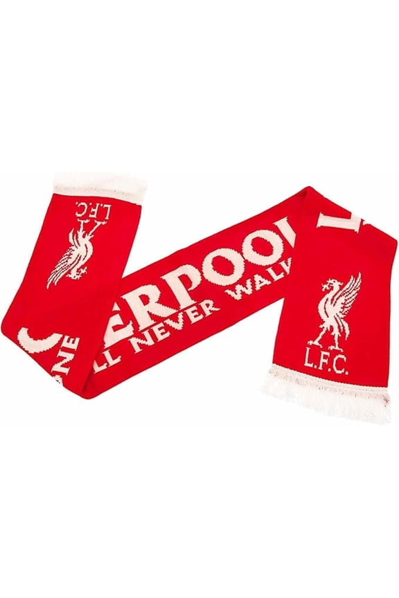 Liverpool FC by 47 You'll Never Walk Alone Unisex Fringe Scarf, Red