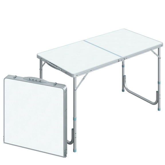 47" Multipurpose Table | Indoor and Outdoor Function | Strong Aluminum Alloy Structure | Height Adjustable for Comfort