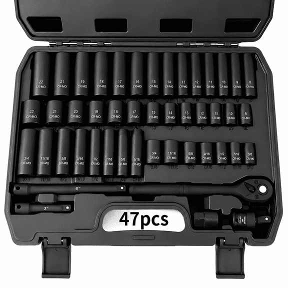 47-Piece Complete Impact Socket Set