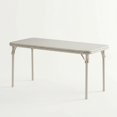 thumbnail image 1 of 47" Rectangular Folding Table, Portable Folding Table for Indoor/Outdoor, Activity Table with Anti Slip Table Legs, Space Saving, Kids Foldable Table for Classroom, Nursery, Beige, 1 of 7