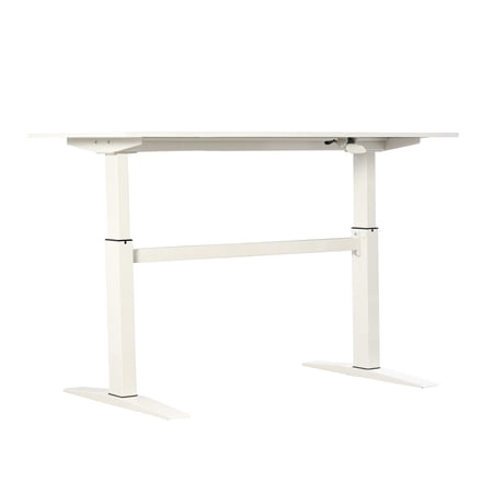 47" Standing Desk with Manual Adjustment and White Finish | Office Use, Enjoy Affordable Health Benefits