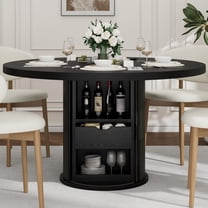 Round Rusty Table Space-Saving 43