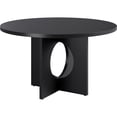 thumbnail image 1 of 47" Round Pedestal Dining Table - Seats 4-6 People, Space-Saving Furniture for Kitchen & Apartment, 1 of 7