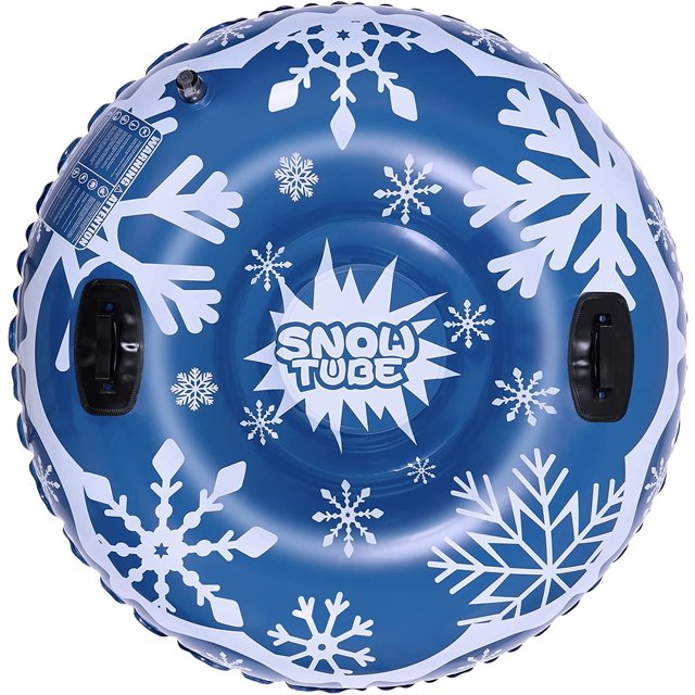47'' Snow Tube, Heavy Duty Inflatable Snow Tube Sled for Kids and