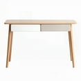 thumbnail image 1 of 47'' Solid Wood PC Table - 2 Drawers, Imported Beech, Modern Simple Style for Home & Study, 1 of 11