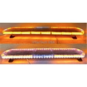 47 Super Thin Emergency Strobe Warning LED Light Bar w/ Double Rows LEDs - Top Row 114 LEDs and Bottom 76 LEDs