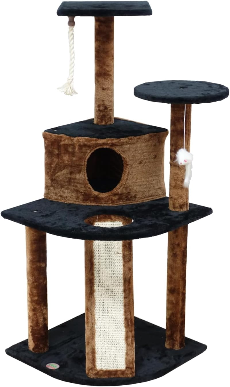 Hide & Scratch L-förmige Katzenkratzbox | Aus Karton, 40,5 X 33 Cm | Kratzbaum & Versteck Für Wohnungskatzen