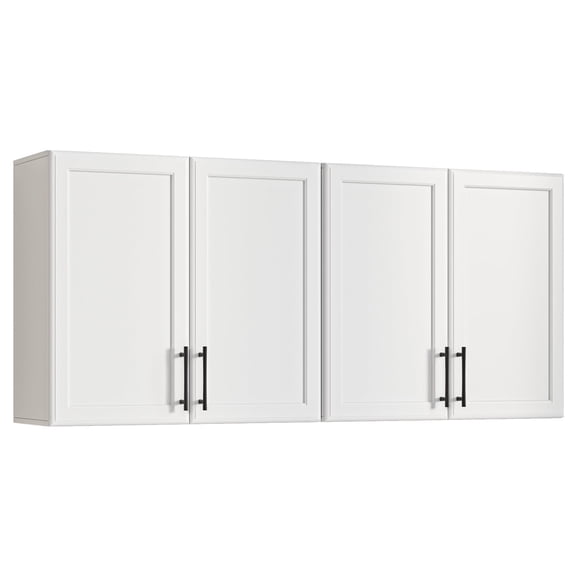47" W Laundry Room Cabinets Wall Mounted, Upper Cabinets with Adjustable Shelf, Wall Storage Cabinet for Bathroom/Kitchen/Restroom