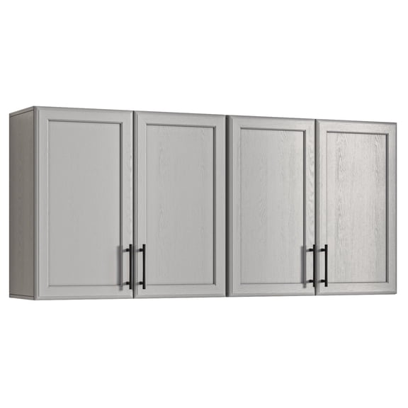 47" W Laundry Room Cabinets Wall Mounted, Upper Cabinets with Adjustable Shelf, Wall Storage Cabinet for Bathroom/Kitchen/Restroom