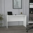 thumbnail image 1 of 47" Wide Study Desk White: Modern Simple Computer & Laptop Desk for Home & Office, 1 of 7