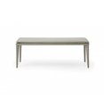 thumbnail image 1 of 47" X 16" X 18" Light Grey Faux Leather Bench, 1 of 2