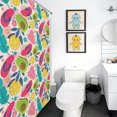 thumbnail image 1 of 47 X 71 Inch Tropical Shower Curtain For Bathroom Botanical Pattern Decorative Bath Curtain Apartment Necessities, 1 of 1