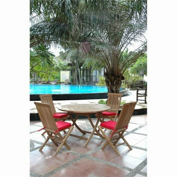 47 in. Bahama Round Folding Table