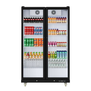 47 in. Commercial 2 Door Merchandiser Refrigerator, With 2 Full Glass Doors, 30 Cu. Ft.