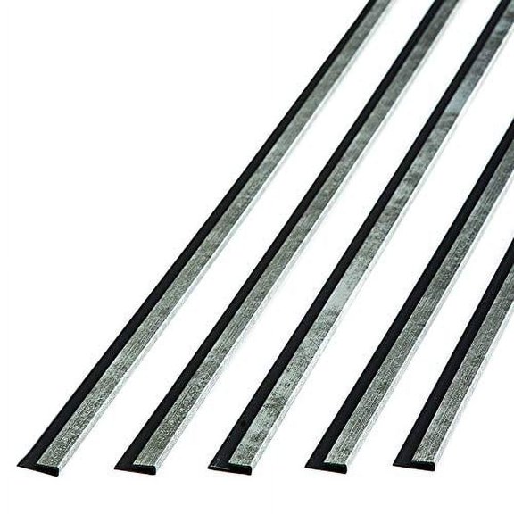 47 in. Decorative Vinyl J Trim Crosshatch Silver (5 Pack)$$Tools & Hardware Other